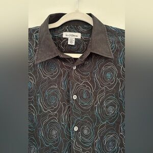 Le Chateau Button Down Embroidered Western Cowgirl Aesthetic Nashville Women L